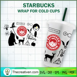 Harry Potter Logo  Starbucks SVG Cut File for Cricut