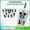Disney Characters Starbucks  SVG Cut File for Cricut