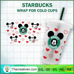 Mickey Valentines Days Starb SVG Cut File for Cricut