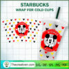 Mickey On Chin Starbucks Cold Cup SVG Cut File for Cricut & Silhouette 3 Disney fuel 3 24OZ copy