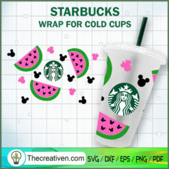 Pink Watermelon Mickey Starb SVG Cut File for Cricut