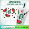 Watermelon Mickey Starbucks  SVG Cut File for Cricut