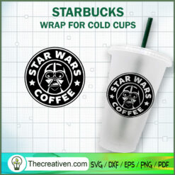 Star Wars Coffee Starbucks C SVG Cut File for Cricut