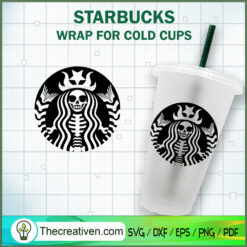 Skeleton Logo Starbucks Cold Cup SVG Cut File for Cricut & Silhouette