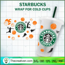 Basketball Dunk Starbucks Co SVG Cut File for Cricut