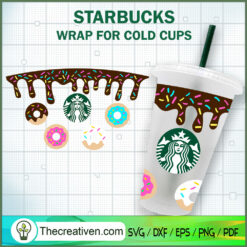 Chocolate Donut Starbucks Co SVG Cut File for Cricut