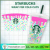 Pink Ice Cream Colorful Donu SVG Cut File for Cricut
