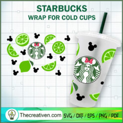 Lime Minnie Logo Starbucks C SVG Cut File for Cricut