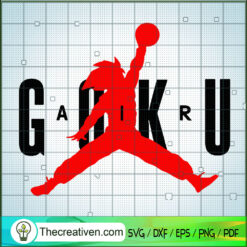 Goku Nike Air SVG, Goku Jordan Logo SVG, Nike x Goku SVG