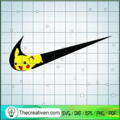 Nike x Pikachu SVG, Pikachu SVG, Nike Logo SVG