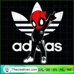 Funny Deadpool Adidas SVG, Adidas Brand SVG, Hip Hop SVG