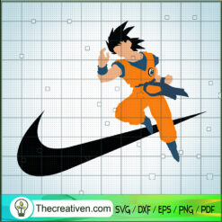 Nike x Goku SVG, Nike x Dragon Ball SVG, Nike Logo SVG