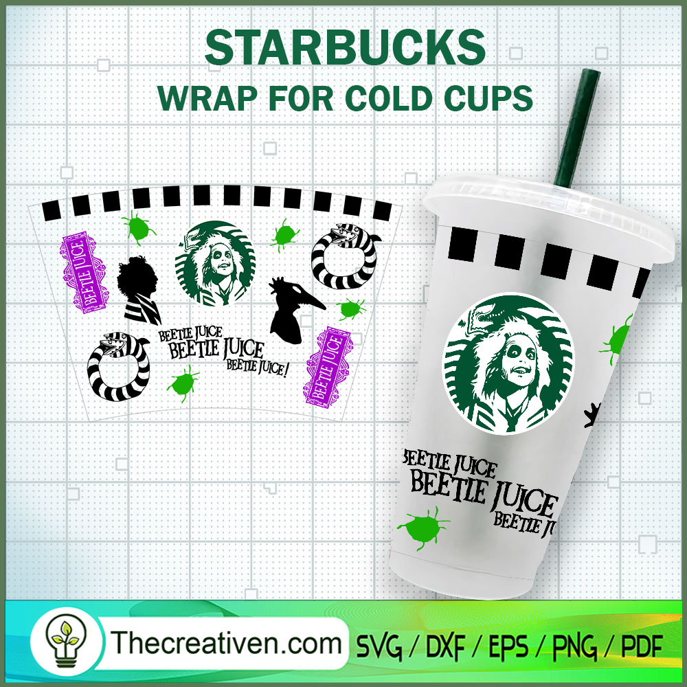 Beetlejuice Coffee Starbucks SVG Cut File for Cricut 1 Beetlejuice Coffee Starbucks SVG Cut File for Cricut