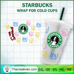 The Simpsons Coffee Starbuck SVG Cut File for Cricut