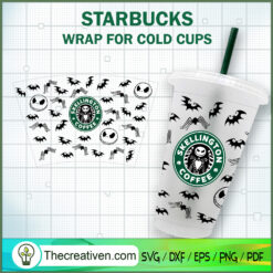 Skellington Coffee Starbucks SVG Cut File for Cricut
