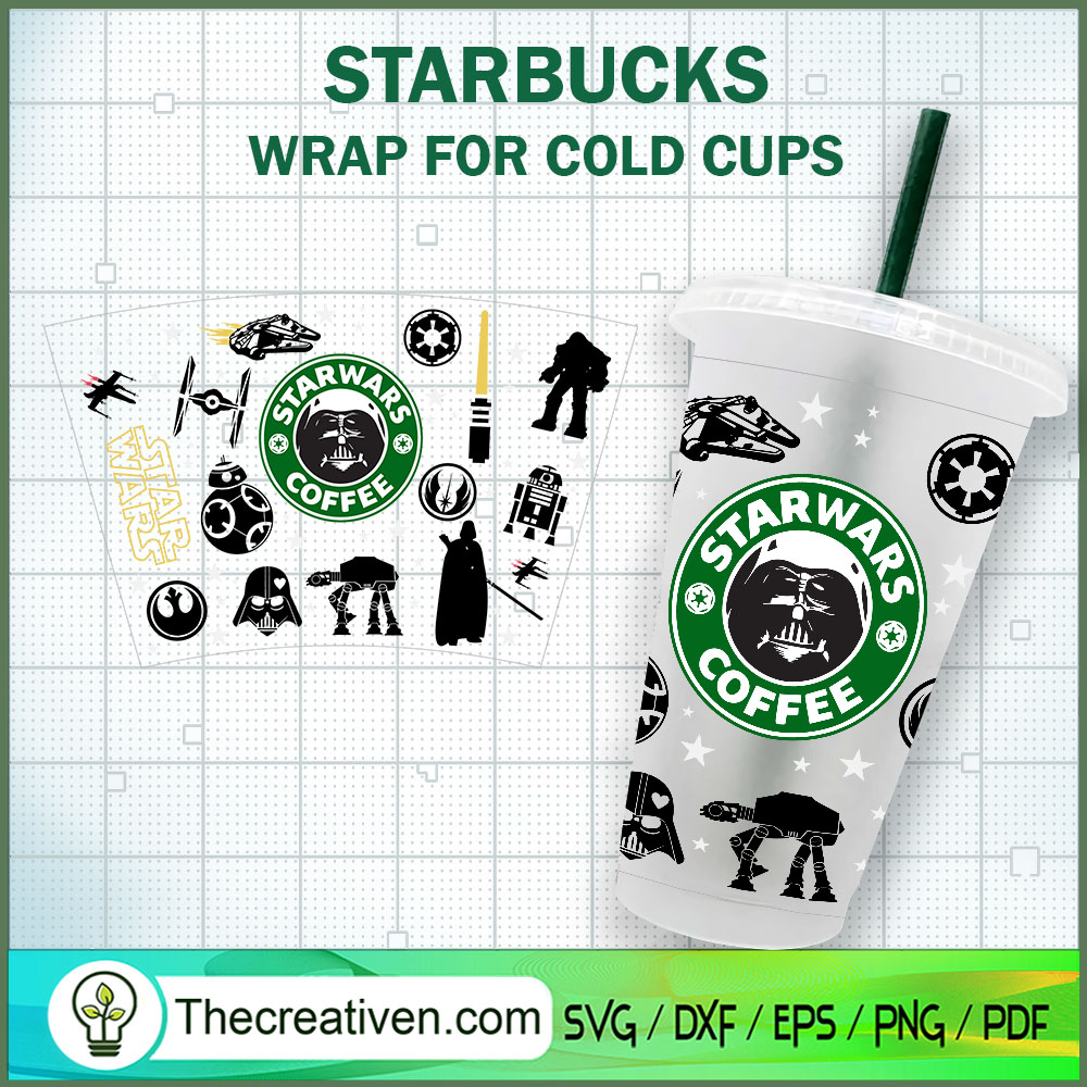 Darth Vader Starwars Coffee SVG Cut File for Cricut 1 Darth Vader Starwars Coffee SVG Cut File for Cricut