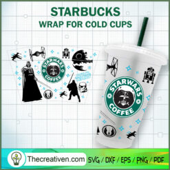 Dark Side Starwars Coffee St SVG Cut File for Cricut