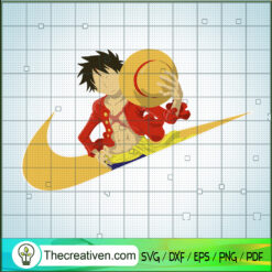 Nike x Luffy SVG, Monkey D.Luffy SVG, One Piece SVG