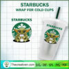 Baby Yoda Starbucks Cold Cup SVG Cut File for Cricut & Silhouette