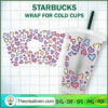 Leopard Heart Starbucks Cold Cup SVG Cut File for Cricut & Silhouette