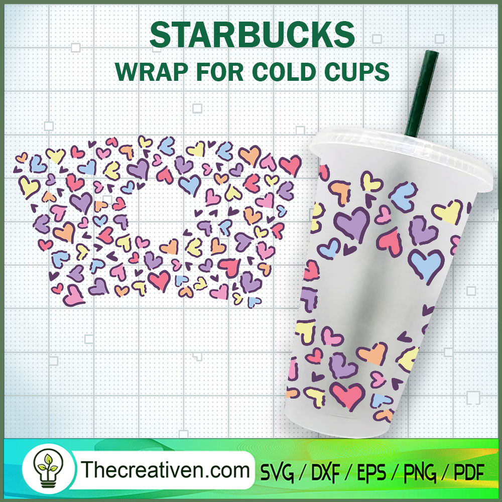 Leopard Heart Starbucks Cold Cup SVG Cut File for Cricut & Silhouette 1 Leopard Heart Starbucks Cold Cup SVG Cut File for Cricut & Silhouette
