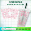 Pink Heart Starbucks Cold Cup SVG Cut File for Cricut & Silhouette 2 Pink Heart copy