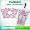 Pink Leopard Heart Starbucks SVG Cut File for Cricut 3 Pink Leopard H copy