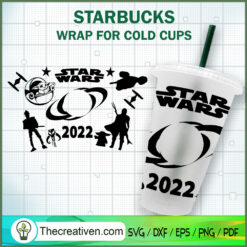Star Wars 2022 Starbucks Cold Cup SVG Cut File for Cricut & Silhouette