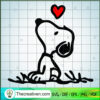 Snoopy With Heart SVG, Snoopy Dog SVG, Cartoon SVG