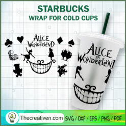 Alice In Wonderland Starbuck SVG Cut File for Cricut