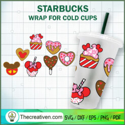Disney Cake Starbucks Cold Cup SVG Cut File for Cricut & Silhouette