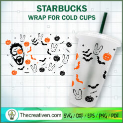 Bad Bunny Halloween Starbuck SVG Cut File for Cricut