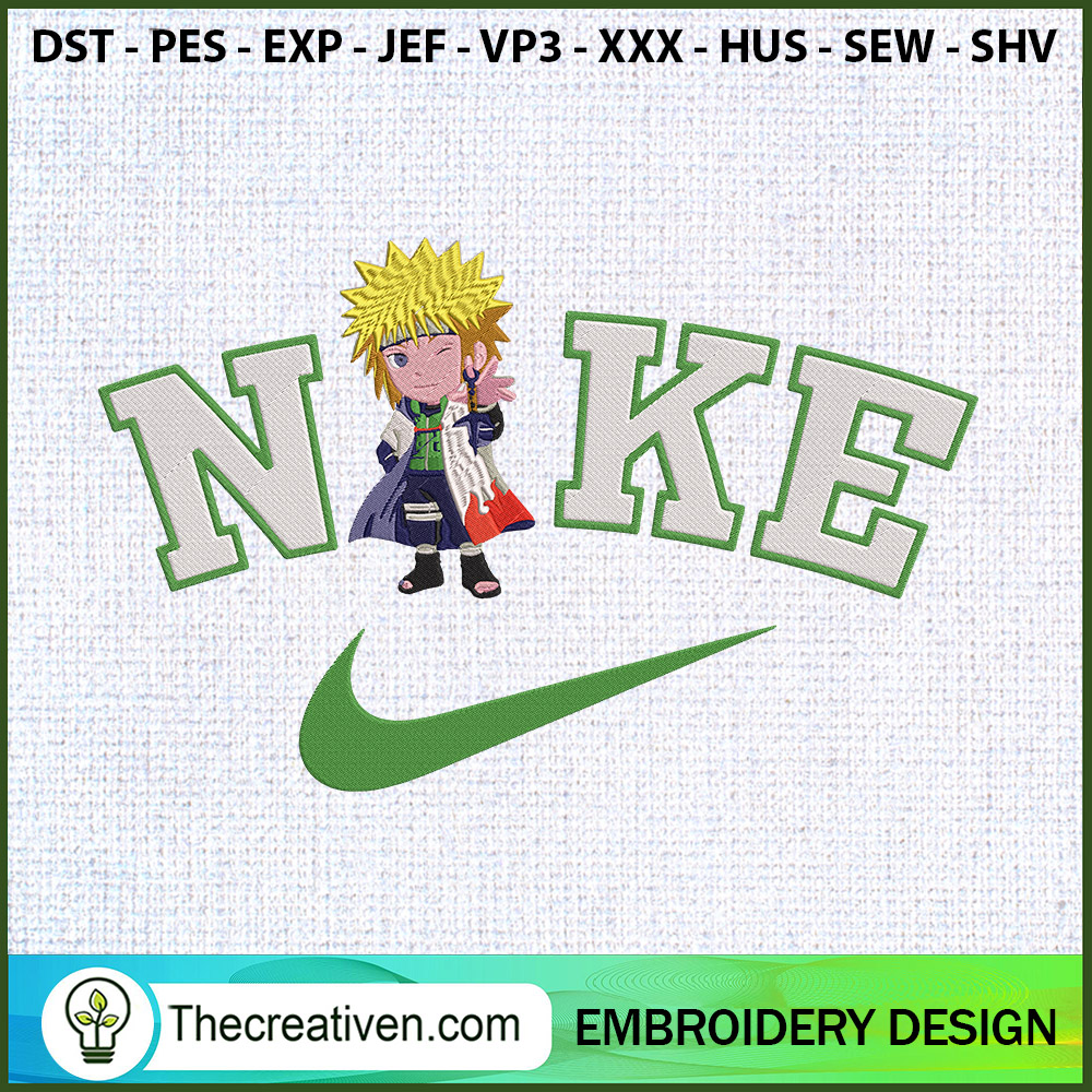 Nike Namikaze Minato Chibi E Embroidery Design 1 Nike Namikaze Minato Chibi E Embroidery Design