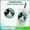 Disney Mickey Coffee Starbucks Cold Cu SVG Cut File fo Design 86342