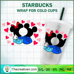 Mickey Lover Starbucks Cold Cup SVG Cut File for Cricut & Silhouette
