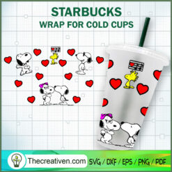 Snoopy Couple Valentines Sta SVG Cut File for Cricut