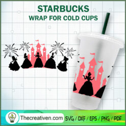 Magic Princesses Starbucks C SVG Cut File for Cricut