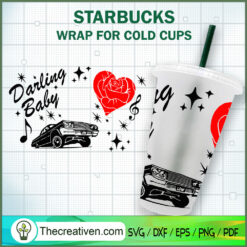Lowrider Car Starbucks Cold Cup SVG Cut File for Cricut & Silhouette