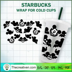 Vampire Mickey Starbucks Cold Cup SVG Cut File for Cricut & Silhouette
