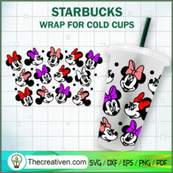 Minnie Colorful Bow Tie Star SVG Cut File for Cricut