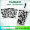 No Hole Heart Leopard Starbu SVG Cut File for Cricut