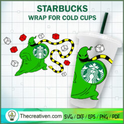 Oogie Boogie's Starbucks Cold Cup SVG Cut File for Cricut & Silhouette