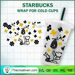 Disney Pooh Starbucks Cold Cup SVG Cut File for Cricut & Silhouette