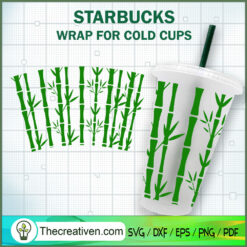 Bamboo Tree Starbucks Cold Cup SVG Cut File for Cricut & Silhouette