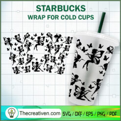 Butterfly Faeries Starbucks  SVG Cut File for Cricut