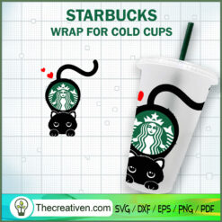 Cat Ring Logo Starbucks Cold Cup SVG Cut File for Cricut & Silhouette