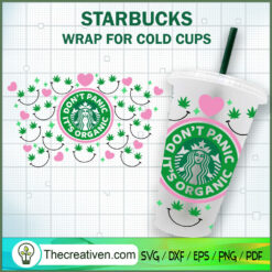 Dont Panic It's Organic Weed SVG Cut File for Cricut