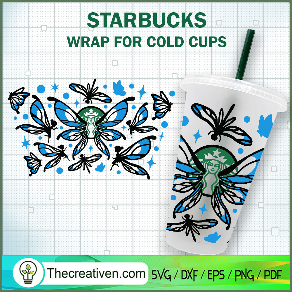 Fairy Butterfly Starbucks Co SVG Cut File for Cricut 1 Fairy Butterfly Starbucks Co SVG Cut File for Cricut