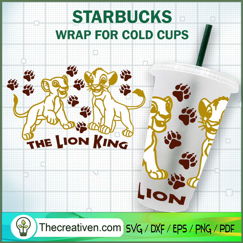 The Lion King Starbucks Cold Cup SVG Cut File for Cricut & Silhouette 1 The Lion King Starbucks Cold Cup SVG Cut File for Cricut & Silhouette