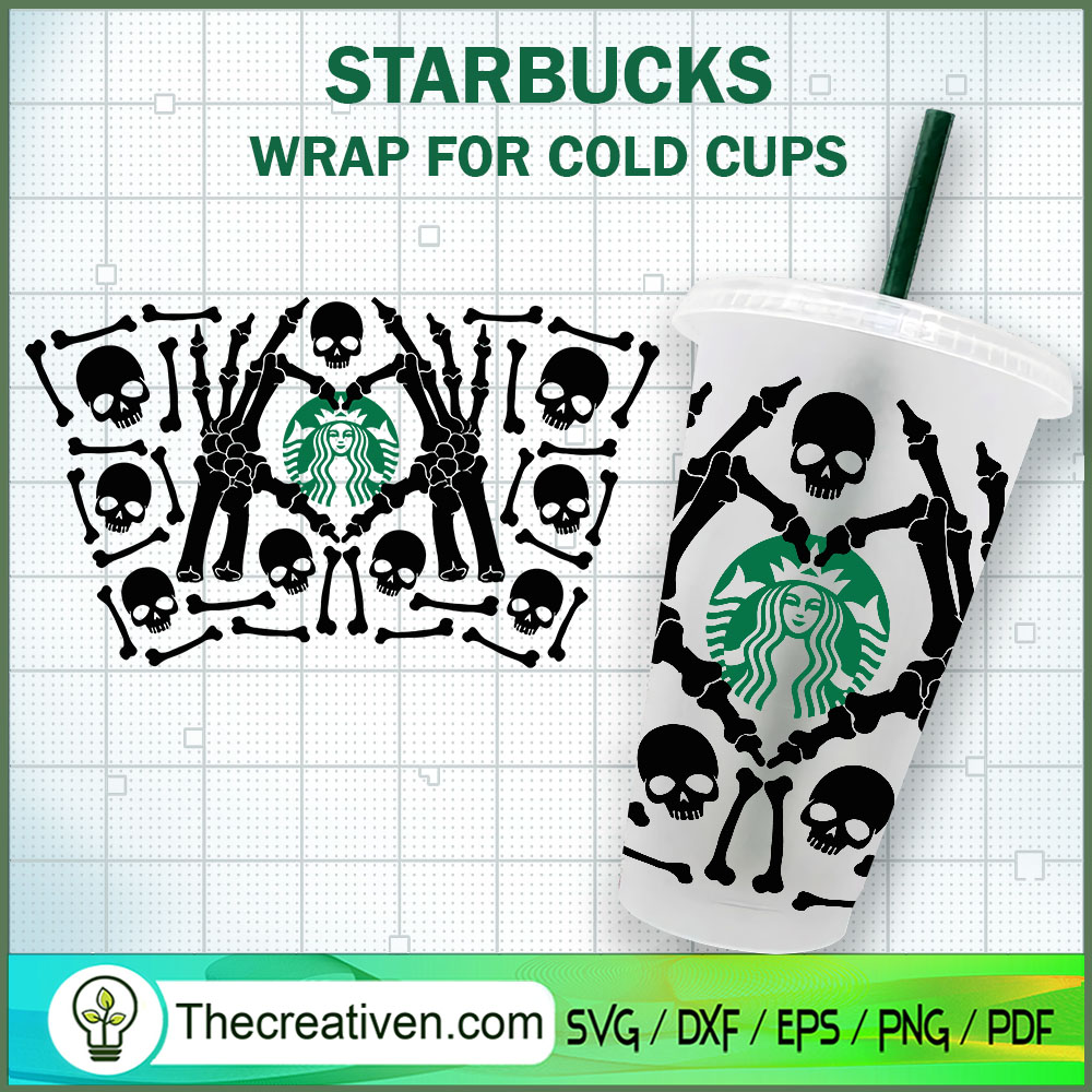 Heart Skeleton Hand Starbuck SVG Cut File for Cricut 1 Heart Skeleton Hand Starbuck SVG Cut File for Cricut